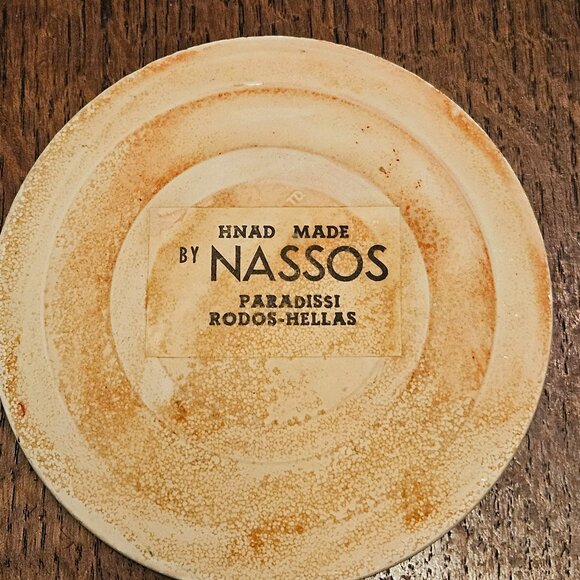 Handmade Greek Blue Peacock Trivit. By Nassos Robos-Hellas - Picture 2 of 3